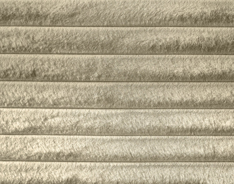 Drew Corduroy Full Bed (3 Boxes) in Cream - Gate FurnitureFull Bed