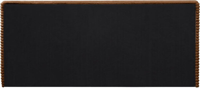 Drew Corduroy King Bed (3 Boxes) in Saddle - Gate FurnitureKing Bed