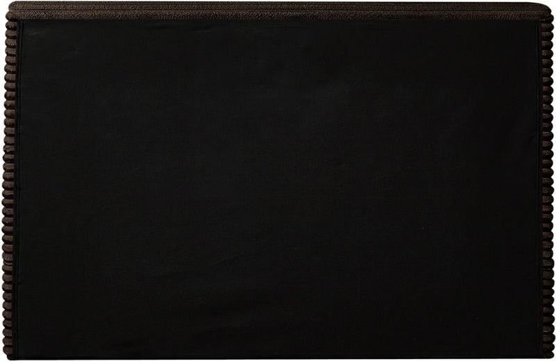 Drew Corduroy Twin Bed (3 Boxes) in Brown - Gate FurnitureTwin Bed