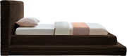 Drew Corduroy Twin Bed (3 Boxes) in Brown - Gate FurnitureTwin Bed
