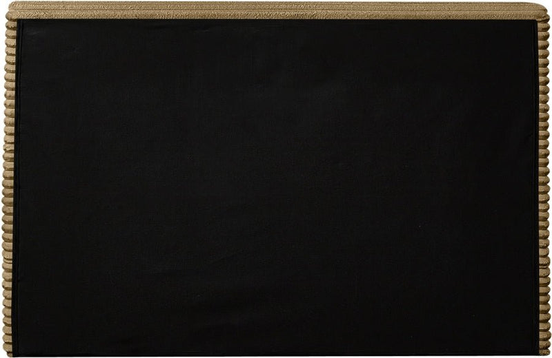 Drew Corduroy Twin Bed (3 Boxes) in Camel - Gate FurnitureTwin Bed