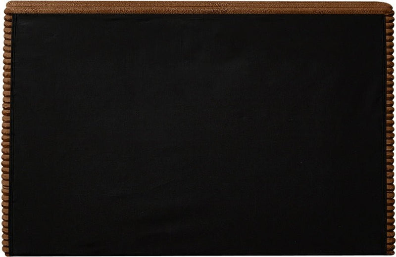 Drew Corduroy Twin Bed (3 Boxes) in Saddle - Gate FurnitureTwin Bed