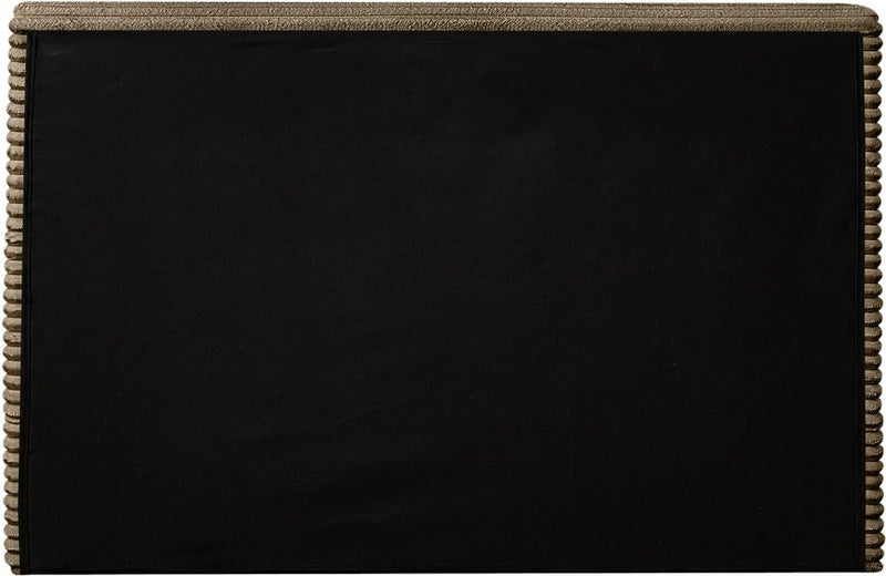 Drew Corduroy Twin Bed (3 Boxes) in Taupe - Gate FurnitureTwin Bed