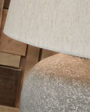 Dreward 2-Piece Table Lamp Set in Distressed Gray - PKG015581