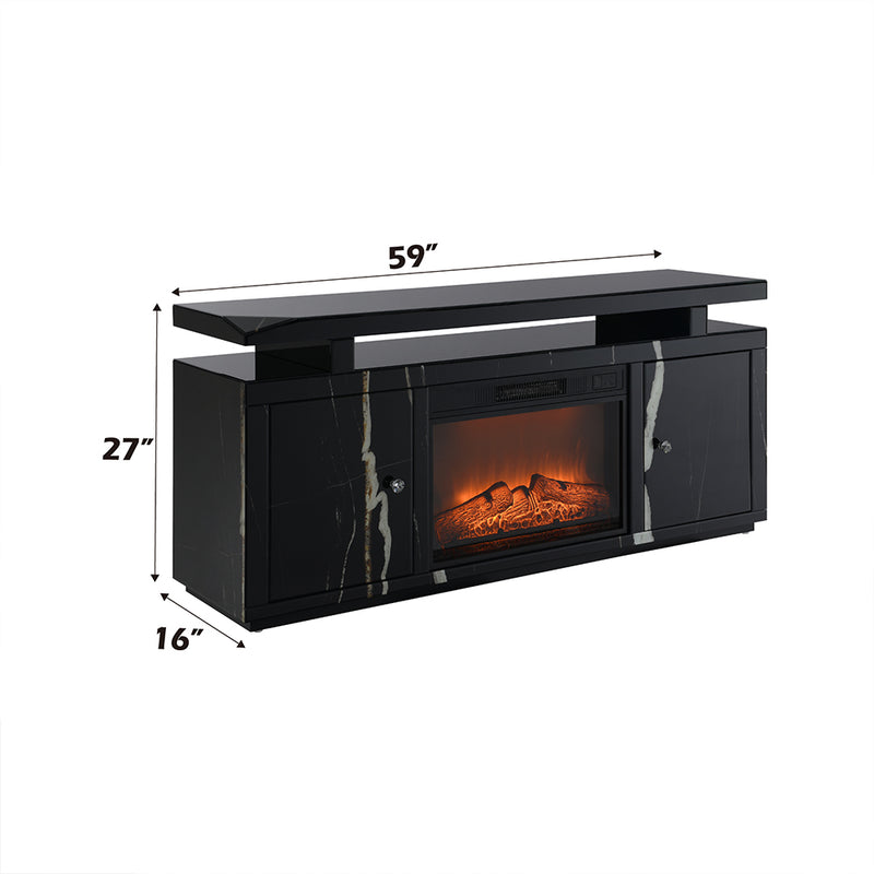 Drisana TV Stand w/Fireplace - LV03868