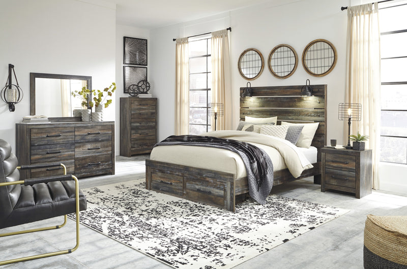 Drystan Brown Footboard Storage Bedroom Set - Gate FurnitureBedroom Set