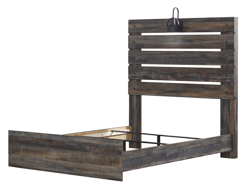 Drystan Brown Full Panel Bed - Gate FurnitureFull Bed