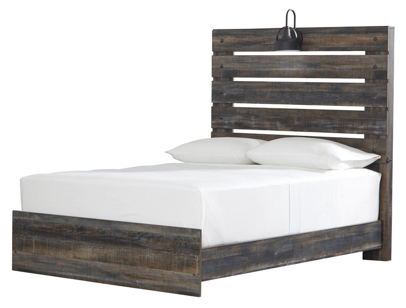 Drystan Brown Full Panel Bed - Gate FurnitureFull Bed