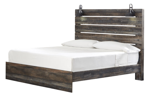 Drystan Brown King Panel Bed - Gate FurnitureKing Bed