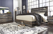 Drystan Brown King Panel Bed - Gate FurnitureKing Bed