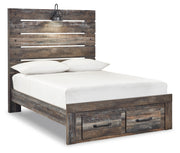 Drystan Full Panel Bed with 2 Storage Drawers with Dresser in Multi - PKG003356