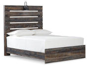 Drystan Full Panel Bed with Mirrored Dresser, Chest and Nightstand in Multi - PKG003266