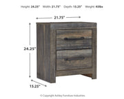 Drystan Full Panel Bed with Mirrored Dresser, Chest and Nightstand in Multi - PKG003266