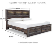 Drystan King Bookcase Storage Bed, Dresser and Chest - B211B116