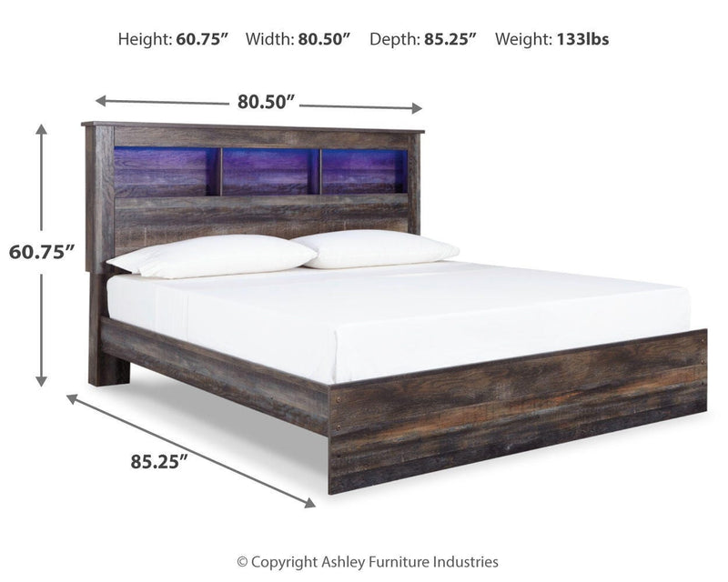 Drystan King Panel Bed and Chest - B211B121