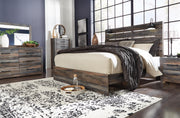 Drystan King Panel Bed with Dresser and Nightstand in Multi - PKG020438