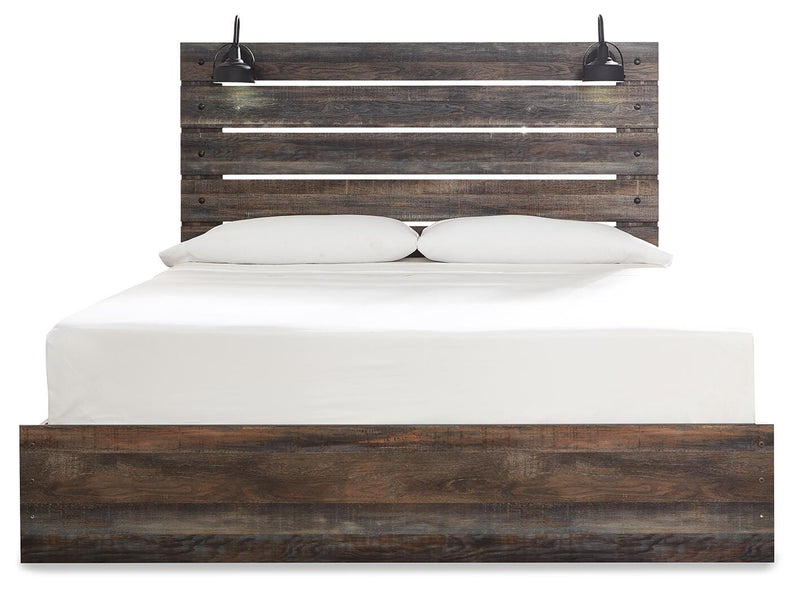 Drystan King Panel Bed with Dresser and Nightstand in Multi - PKG020438