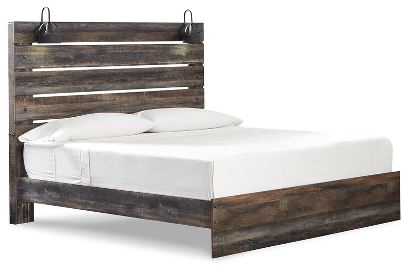 Drystan King Panel Bed with Dresser and Nightstand in Multi - PKG020438