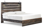 Drystan King Panel Bed with Mirrored Dresser and 2 Nightstands in Multi - PKG003194