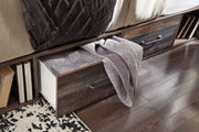 Drystan King Panel Bed with Mirrored Dresser, Chest and 2 Nightstands in Multi - PKG003191