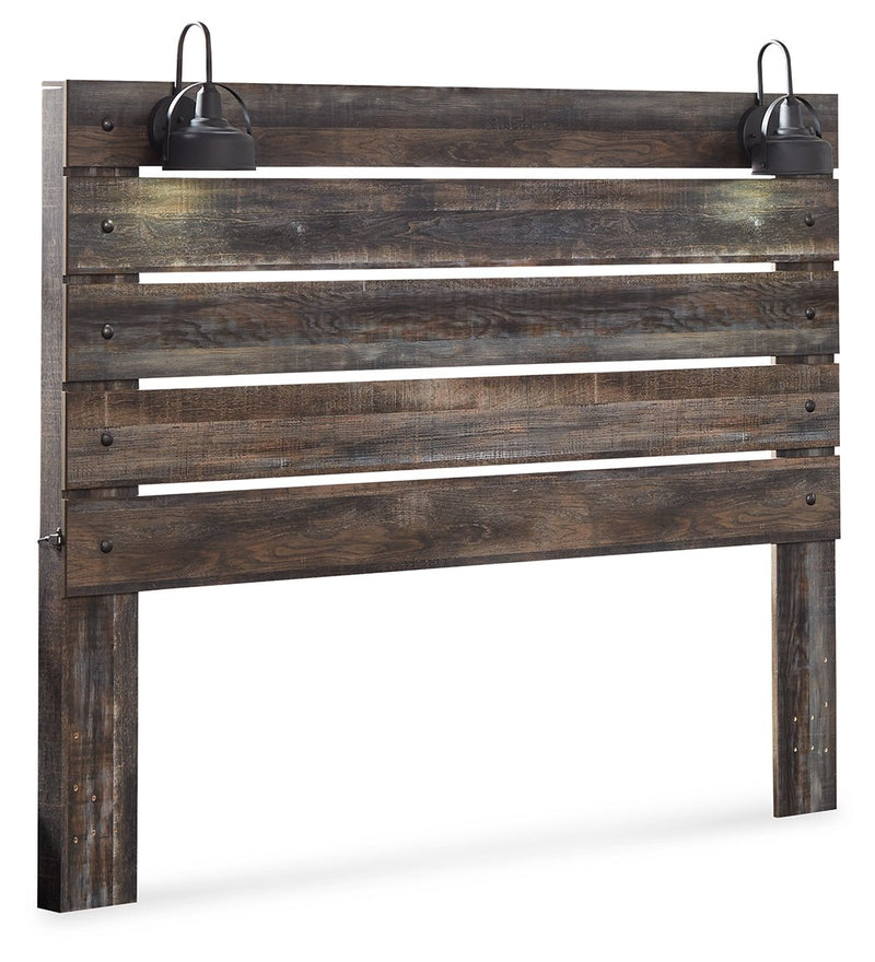 Drystan King Panel Headboard Bed with Mirrored Dresser and 2 Nightstands in Multi - Gate FurnitureBedroom Set