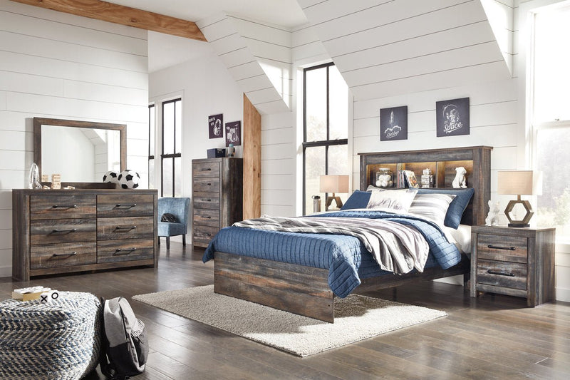 Drystan Multi Full Bookcase Bed - Gate FurnitureFull Bed