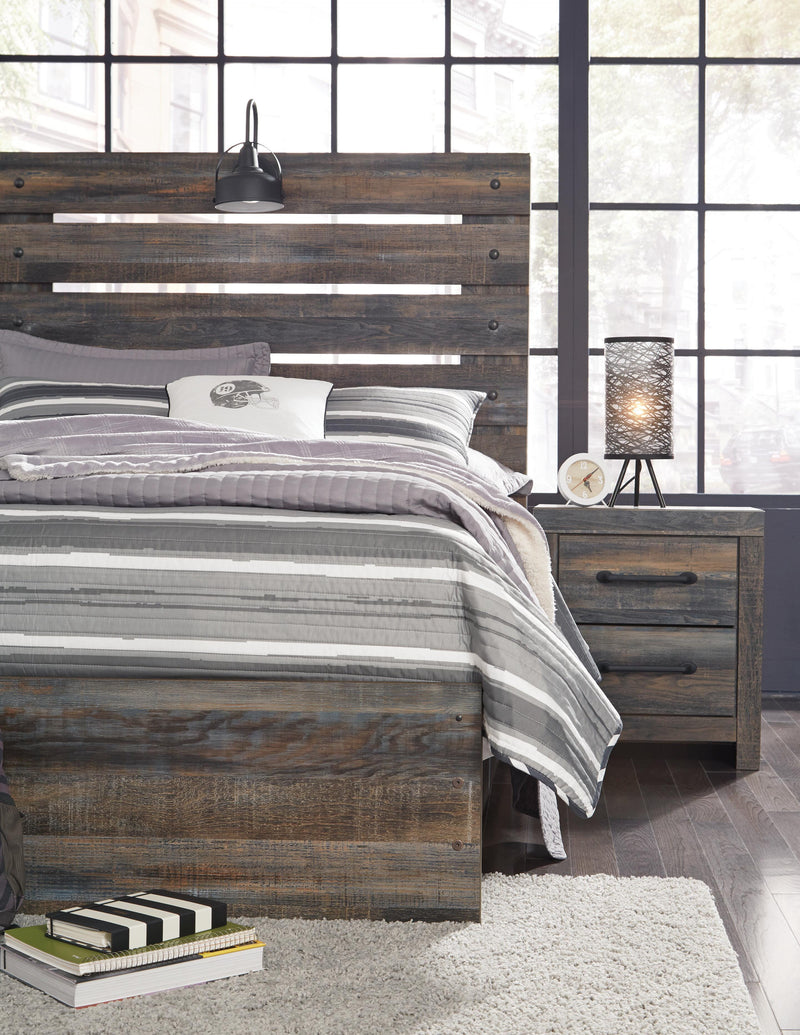 Drystan Multi Full Panel Bed and 2 Nightstands - B211B78