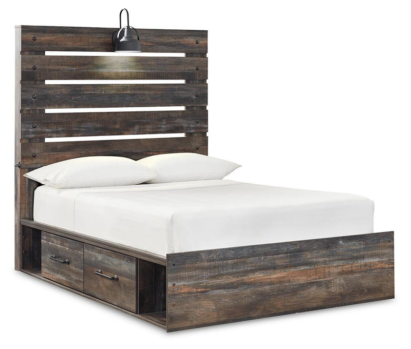 Drystan Multi Full Panel Bed and 2 Nightstands - B211B78