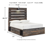 Drystan Multi Full Panel Bed and 2 Nightstands - B211B78