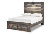 Drystan Multi Full Panel Bed with 2 Storage Drawers - Gate FurnitureFull Bed