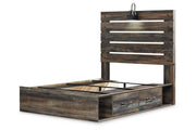 Drystan Multi Full Panel Bed with 4 Storage Drawers - Gate FurnitureFull Bed