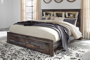 Drystan Multi King Bookcase Storage Bed and Chest - B211B106