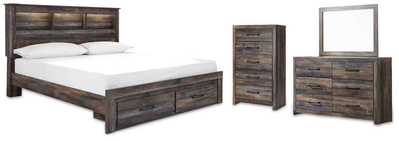 Drystan Multi King Storage Bed, Dresser, Mirror and Chest - B211B99