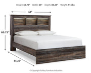 Drystan Multi Queen Bookcase Bed, Dresser and 2 Nightstands - B211B87