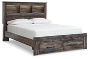 Drystan Multi Queen Bookcase Storage Bed, Chest and 2 Nightstands - B211B69