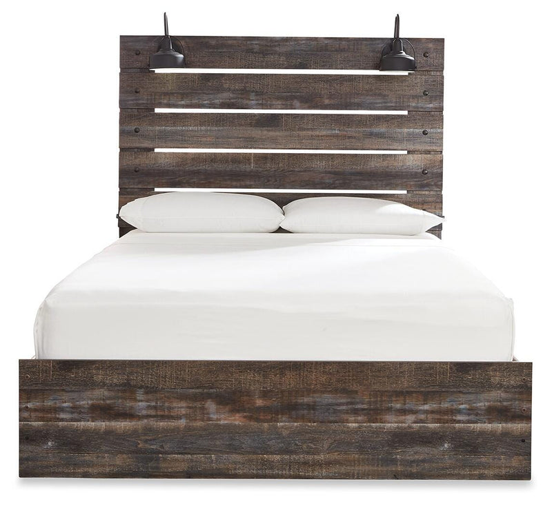 Drystan Multi Queen Panel Bed, 2 Dressers, Mirror, Chest and 2 Nightstands - B211B104