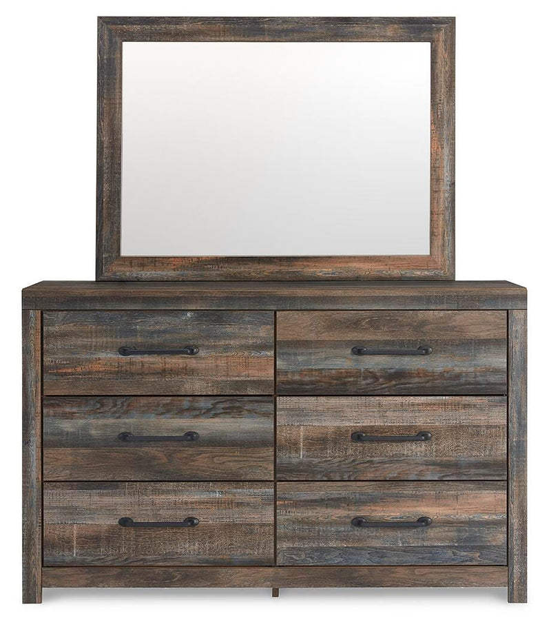 Drystan Multi Queen Panel Bed, 2 Dressers, Mirror, Chest and 2 Nightstands - B211B104