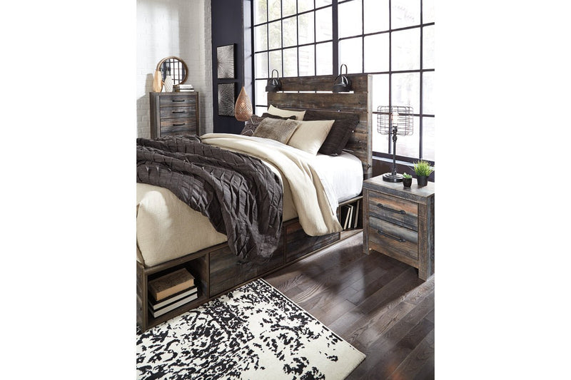 Drystan Multi Queen Panel Bed with 4 Storage Drawers - Gate FurnitureQueen Bed