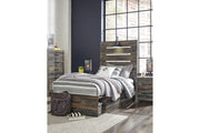 Drystan Multi Twin Panel Bed with 2 Storage Drawers - Gate FurnitureTwin Bed