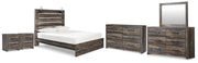 Drystan Queen Panel Bed, 2 Dressers, Mirror and 2 Nightstands - B211B118