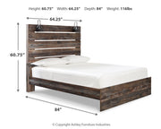 Drystan Queen Panel Bed with Chest and Nightstand in Multi from Ashley - Luna Furniture