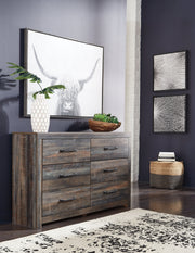 Drystan Queen Panel Bed with Dresser and Nightstand in Multi - PKG020437