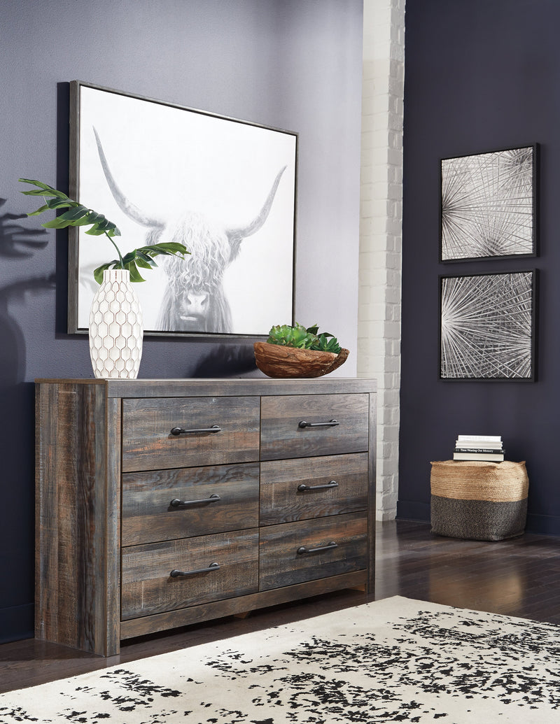 Drystan Queen Panel Bed with Dresser and Nightstand in Multi - PKG020437