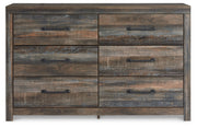 Drystan Queen Panel Bed with Dresser and Nightstand in Multi - PKG020437