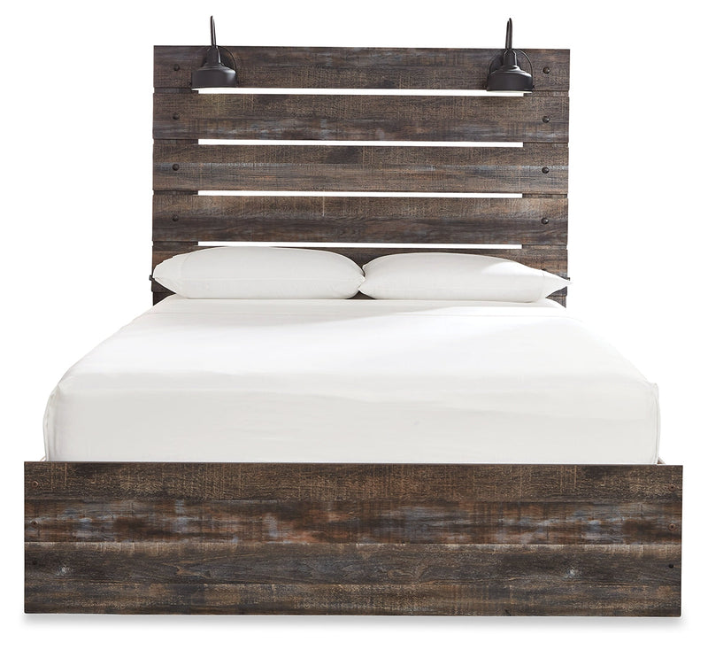 Drystan Queen Panel Bed with Dresser and Nightstand in Multi - PKG020437