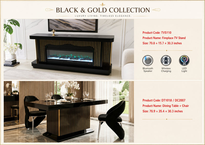 DT1018 – Dining Table 70.9"×35.4"×30.3" - 210000007898