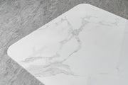 DT2006 80 X 40 X 30 -STAINLESS STEEL + MARBLE  DINING TABLE - 210000007465