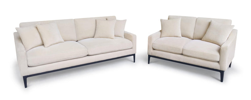 Duarte 2-Piece Sofa and Loveseat Set with Reversible Cushions Latte - 511381-S2