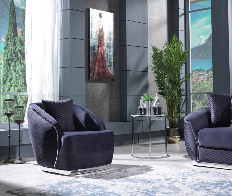 Dubai Chair Grey in Grey - 200-DUB-GRC630-1
