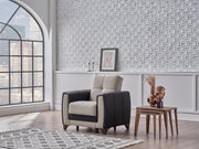 Dublin Boss Cream 3-Seat Sleeper Sofa from Bellona - Luna Furniture